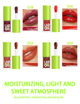 Water gloss mirror oily lip gloss lipstick with long-lasting color retention and non stick cup nude color lip essential oil