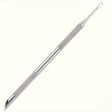 Stainless Steel Multi-Functional Dead Light Beige Remover & Cuticle Pusher Portable Nail Care Tool for Manicure Pedicure
