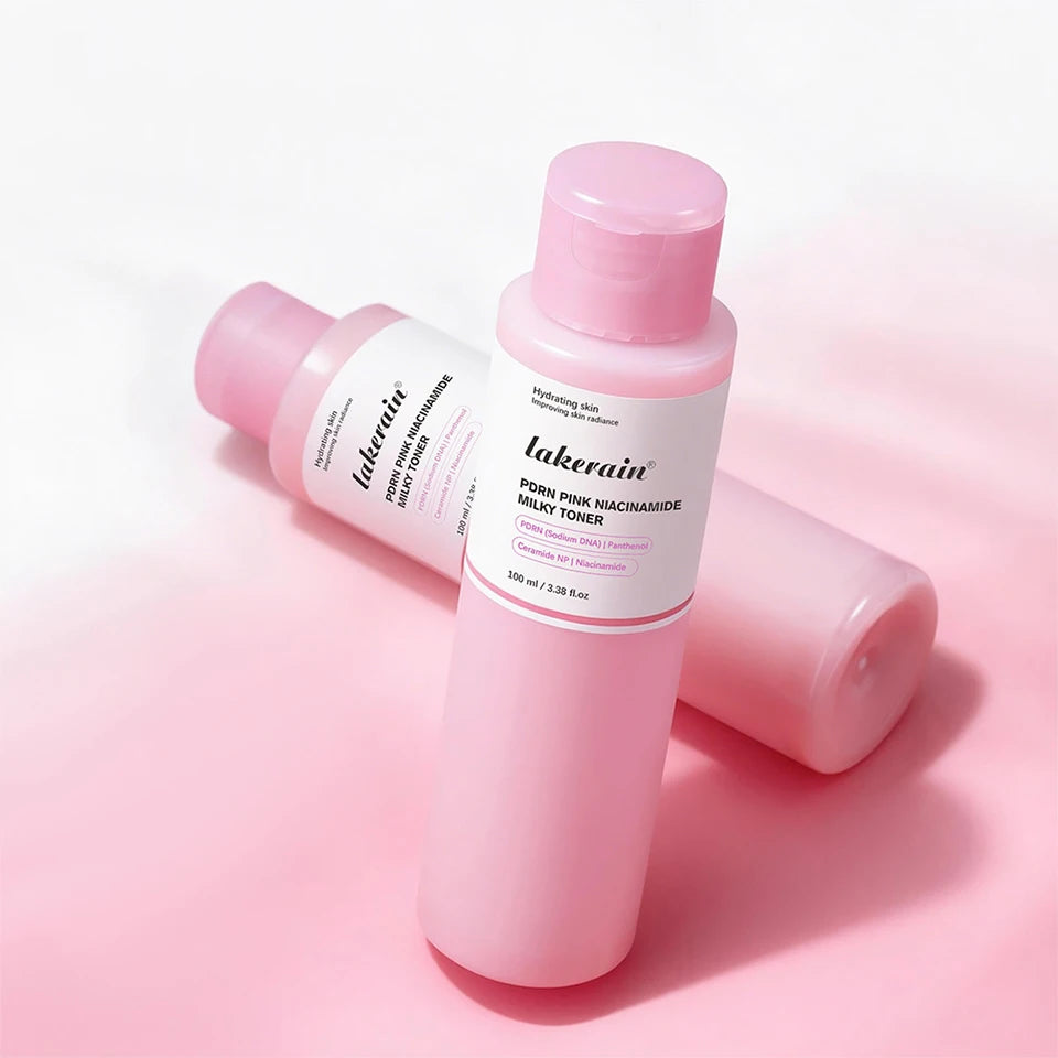 PDRN Pink Niacinamide Milky Toner for Hydrating Moisturizing Soothing Ceramide Glass Glow Skin Milky Toner Korean Skincare