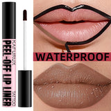 7 Colors Waterproof Peel Off Lip Stain Reveal Long Lasting Pink Red Lip Tint Transfer Proof Natural Lip Glaze Makeup Gifts