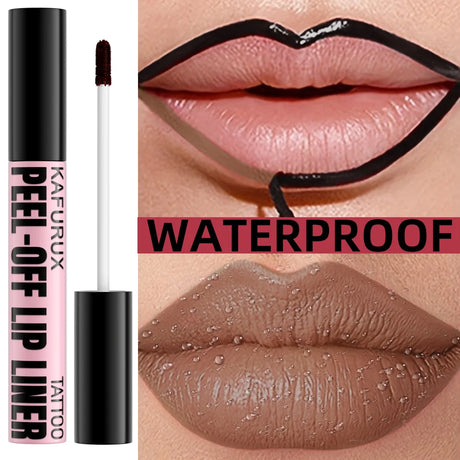 7 Colors Waterproof Peel Off Lip Stain Reveal Long Lasting Pink Red Lip Tint Transfer Proof Natural Lip Glaze Makeup Gifts