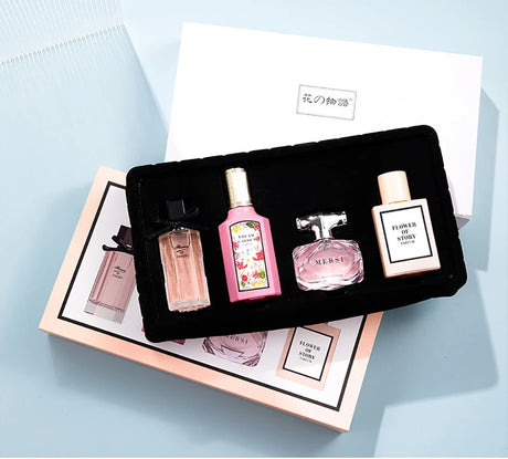 Brand Perfume Women Gift Box Four Piece Set Plant Floral Scent Pheromone Lasting Fragrance Exudes Feminine Charm духи женские