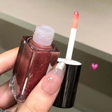 HERORANGE Glittering Mirror Lip Glaze, Watery Shimmering Light Lip Gloss Makeup 6 Colors, Hydrating Moisturizing, Long Lasting