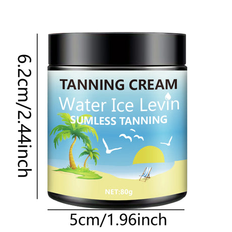 Body Tanning Lotion, Rich in Shea Butter and Coconut Oil, Deeply Moisturizing, Fast Absorbing, Non-Greasy, No Sunburn, Hypoallergenic for Men and Women