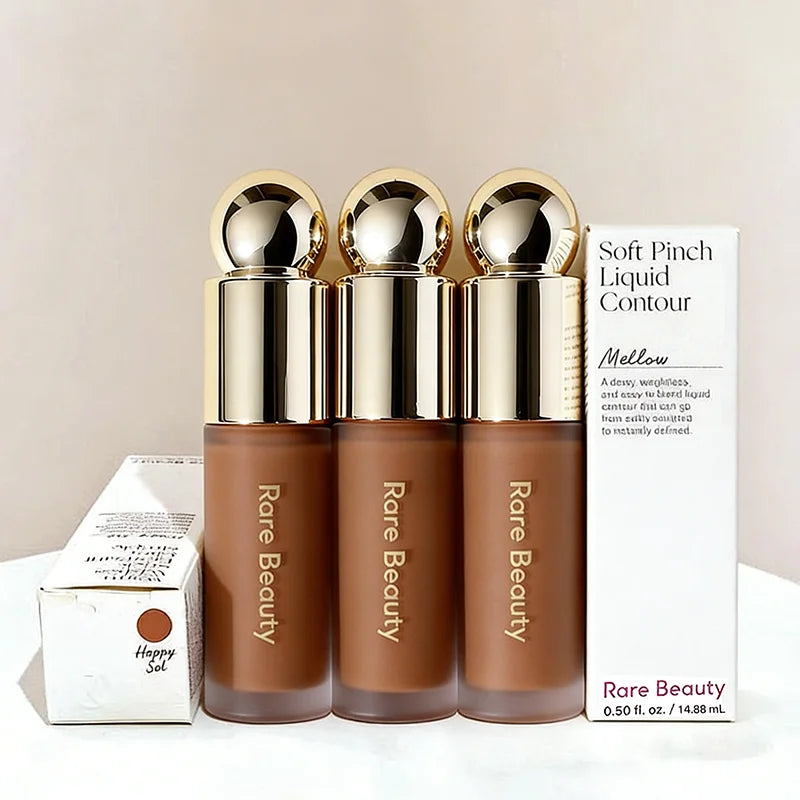 Rare Beauty 3D Face Contour Liquid Bronzer Shade Smooth Highlight Mirror Lasting Natural Nose Shadow Waterproof Brighten Makeup