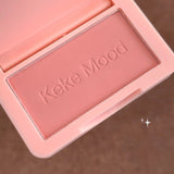 Monochrome Matte Blusher Palette Soft Silky Cheek Natural Facial Blush Rouge Plate Lasting Nude Low Saturation Powder Blush Disk