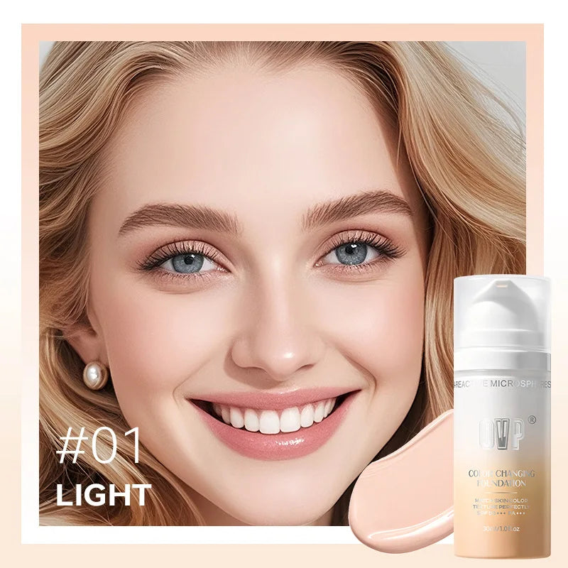 OVP Auto Adjust change color Foundation Moisturizing Waterproof Concealer Long Lasting Flawless Natural Face Makeup Sunblock