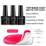 Nail Gel Polish Kit With LED Nail Lamp Semi-Permanent 27 Colors Soak Off Base&Top Coat Varnish Manicure Set For Nails Salon Kit