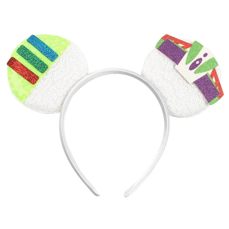 Newest Festival Party Cosplay Mouse Ears Headband 3.3" Ears Glitter Hairband Without Bow For Boys DIY Cartoon Hair Accessories