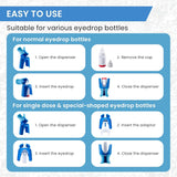 Reusable Eyedrops Holder Eye Drops Bottle Helper Eye Ointments Drops Holder Device Eyedrop Guide Aid Help Applicator Care Tool