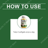 Coconut Oil Softgels Blended Collagen Vitamin E with Vitamins Hair Skin Nails Beauty Supports Energy Vitality 60 Softgels