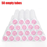100Pcs Disposable Eyelash Brushes Reusable Eyelashes Brush Tube Mascara Wands Tubes Dust-proof Lash Spoolies Storage Makeup Tool