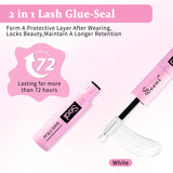 SEEUI DIY Eyelash Extension Bond & Seal Strong Hold Gentle Comfortable Lash Adhesive for All Day Wear For Use 2 in 1
