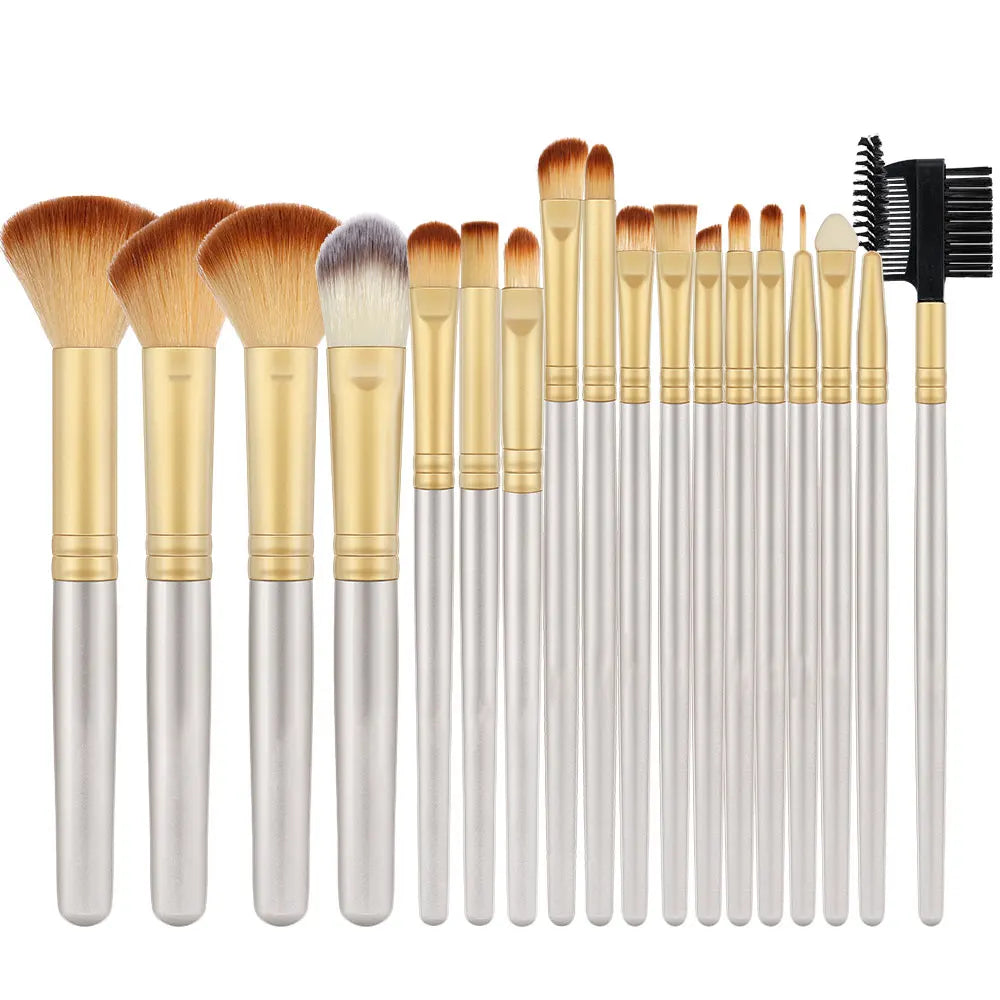 18PCS Women's Makeup Brushes Set - Eye Shadow Foundation Blush Cosmetic Brushes Soft Make up Tools with Storage Bag