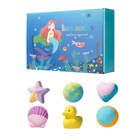 12pcs Organic Bath Bombs Set with Surprise Toys Inside Essential Oi Moisturizing Skin Care Relaxing Bathtime Gift for Boys Girls