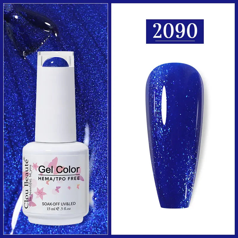 Clou Beaute Gel Nail Polish Neon Brown Royal Blue Red Green Pastal Nude Nail Art Varnishes Gel Lacquer HEMA/TPO FREE UV Gel Nail