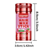 WOZUTUNT 75g Wax Stick with Styling Comb for Natural Hair and Wig Long-Lasting Hold Solid Wax Cream Multi-Functional Hair Pomade