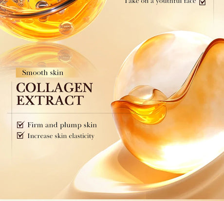 SADOER 24K Golden Collagen Serum for face Moisturizing Anti Wrinkles Hydrating Anti-aging Facial Essence Skin Care Products