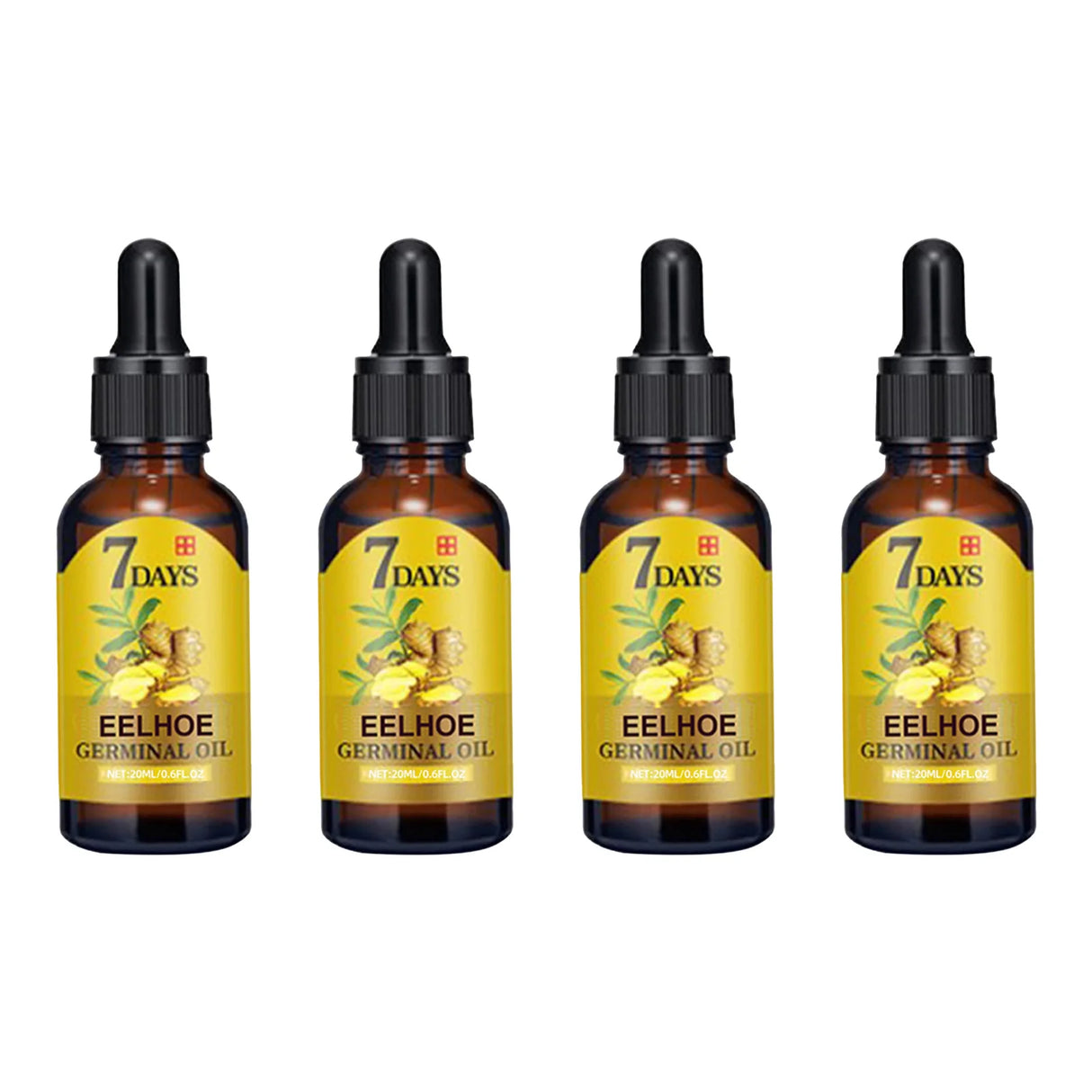 EELHOE 20ml Ginger Hair Growth Oil Strengthening Scalp Nourishing Hair Roots Anti Loss Fuller Care Hairs Essence for Women Men