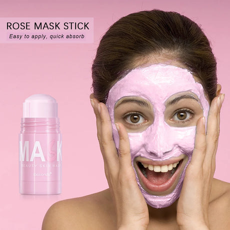 Face Clean Mask Green Tea Cleansing Stick Mask Shrink Pores Deep Blackhead Remover Facial Cleansing Moisturizing Mask 40g