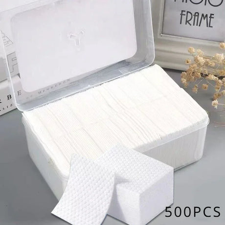 450/500/600PCS Facial Puff Cotton Pads Disposable Makeup Accessories Remover Practical Face