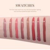DUNUF Matte Velvet Lip Gloss, 3D Plumping & Waterproof, Square Tube Lipstick, Easy Application, 8 Shades (All-in-One)