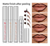 Lip Liner With Peel Off Lip Stain Tattoo Long Lasting Waterproof Transfer Proof Smudge Proof Matte Finish Lip Cosmetic Pencil