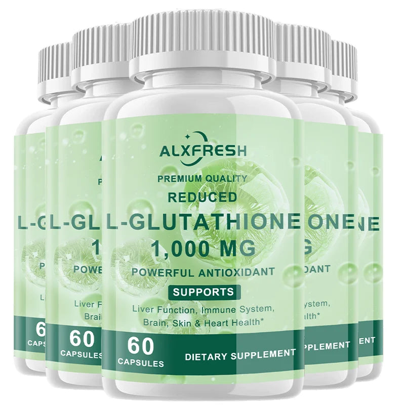 Glutathione Capsules For Skin Whitening Anti-aging Benefits Support Brain Health Boost Energy Relieve Fatigue Enhance Immunity