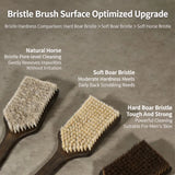 55cm/45cm Back Scrubber for Shower with Curved Long Handle,Wet&Dry Brushing Body Brush,Back Scrubber Bath Tool for Men & Women