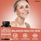 Multi Collagen for Women & Men - Type I, II, III, V, X, Hydrolyzed Collagen Peptides Supports Hair, Skin, Joint Health
