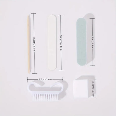 1pack ,Manicure And Pedicure Set, Mini Nail File And Orange Nail Stick Set