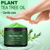 YUITIKUE Tea Tree Foot Cream 60g - 97%! Clinical Proof, Deeply Moisturizes & Soothes Feet, with Vitamin E, Aloe & Peppermint
