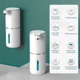 380ML Automatic Foam Soap P11 Dispenser Bathroom Smart Washing Hand Machine With USB Charging White ABS Material