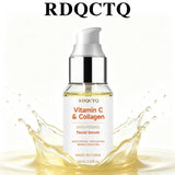 Facial Serum | Vitamin C & Collagen Infused Daily Skin Care Serum, Hydrating & Gentle Exfoliating Facial Treatment for All Skin
