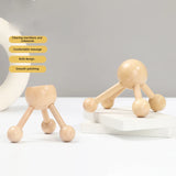 1 Pcs Neck Back 3/4-Leg Massage Roller Wooden Head Scalp Massager Octopus Claws Relax SPA Tools For Hair Growth Stress Relief