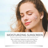 UV Protection Cream Anti Oxidant Sun Block W-Hitening Face Skin Moisturizing Care Shrink Pores Waterproof Anti-Sweat Sun Cream