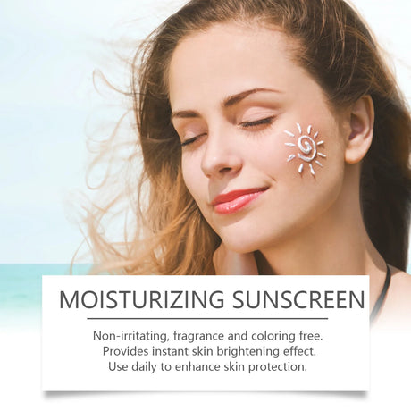 UV Protection Cream Anti Oxidant Sun Block W-Hitening Face Skin Moisturizing Care Shrink Pores Waterproof Anti-Sweat Sun Cream