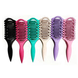 Curly Comb Curl Define Styling Brush Hollow Out Detangling Hair Brush Tangled Wet Curly Hair Comb Shaping Curls Hairdressing