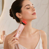 Three in One Red Light Facial and Neck Beauty Device A Skincare Tool Facial Massager That Eliminates Skin Swelling and Tightens the Skin