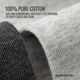 MiiOW Big Size Sock Men Pure Cotton Sock Anti Odor Fat Feet Elastic Widened Loose Sock Compression Sock Elderly Non-Binding Sock