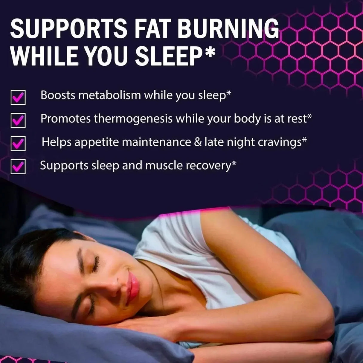 Nighttime Metabolism Gummies - Tone Up Capsules for Bloating & Metabolism, Appetite Suppressant