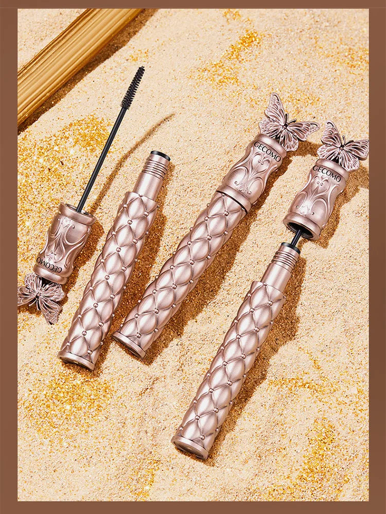 GECOMO Butterfly Flying Volume Mascara Curl Long-lasting Makeup Thin Brush Eyelash Primer Shape