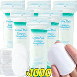 Disposable Makeup Remover Pads Soft Breathable Round Edge Daily Face Cleaning Cotton Pads Gentle Skin Care Facial Cleansing Wipe