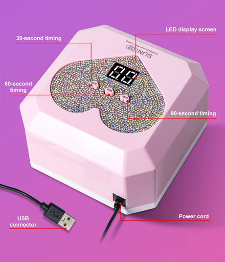 Portable Nail Dryer Lamp UV Light For Nails Eyes Protection 21LEDs UV Lamp for Gel Nails Polish Curing Dryer Home Salon Tool USB
