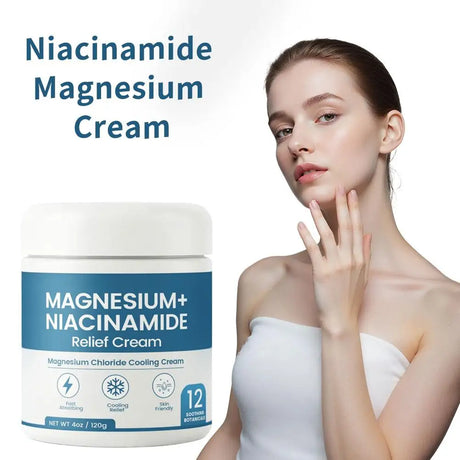 120g Niacinamide Magnesium Chloride Relief Cream Cooling Body Moisturizer Brightening Repair Skin Barrier Dryness Lotion Care