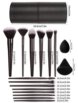 Black Makeup Brush Set Professional Super soft detail brush Blush Brush Foundation Concealer Eyeshadow Brush Women Beauty Tool