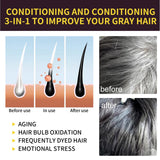 Black Hair Colouring Shampoo 3 in 1 Natural Herbal Essence Instant Colouring Shiny Hair Dye Shampoo Cleaning Nourishing Hair for Covering White