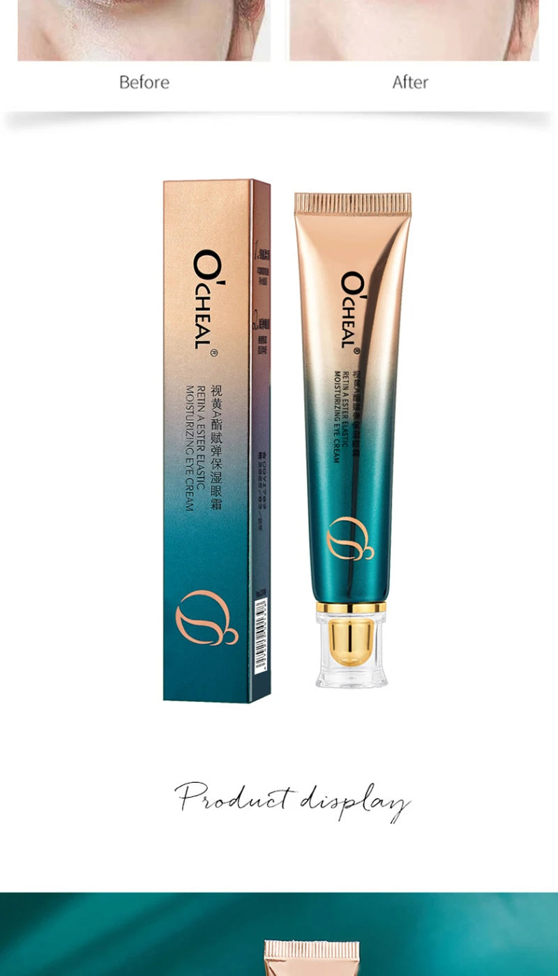 Ouqianya Retinol Eye Cream Moisturizing Firming Dark Circle Care Fine Line Treatment Anti-Wrinkle Daily Use,Under Eye Care