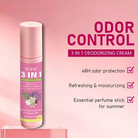 20g of 3-in-1 Intimate Care Solution, Lasts for 72 Hours, Eliminates Odor and Stickiness, Suitable for Underarms, Hands, Feet, and Private Body Areas, Unisex