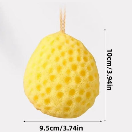 4-Piece Set of Honeycomb Bath Balls in Random Colors, Bath Sponges, Household Soft and Durable Bath Balls, Cute Scrubbing Bath Balls, Foaming Bath Balls, Essential for Home Bathing and Cleaning
